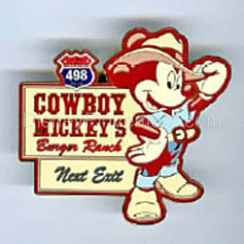 Pin Route 498 - Small Framed Set - Disney Road Trip - Cowboy Mickey Pin - RSP Item 27 - Pin 2910