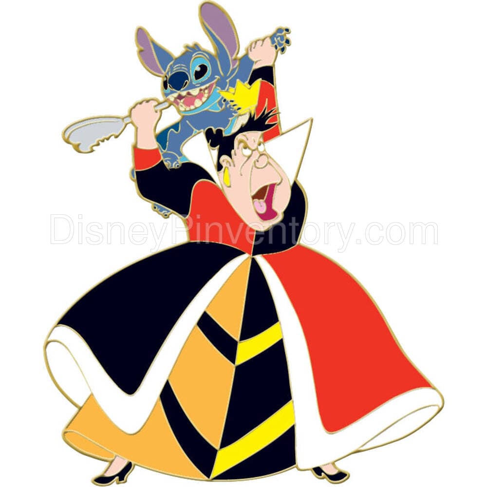 Stitch Versus Disney Villains Pin Set - Queen of Hearts Pin - Pin 29104
