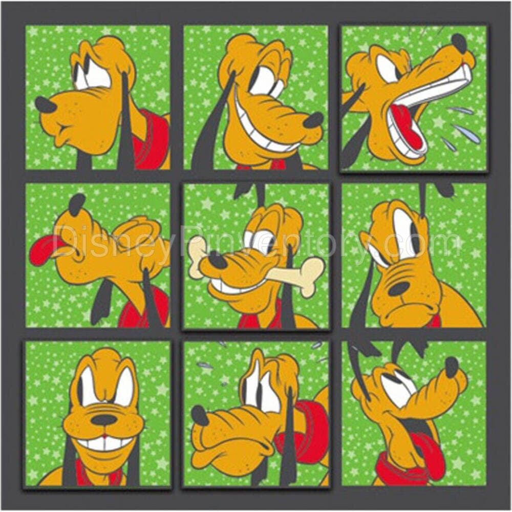 WDI - Many Faces of Mickey & Friends Pin - Pluto - Pin 30087