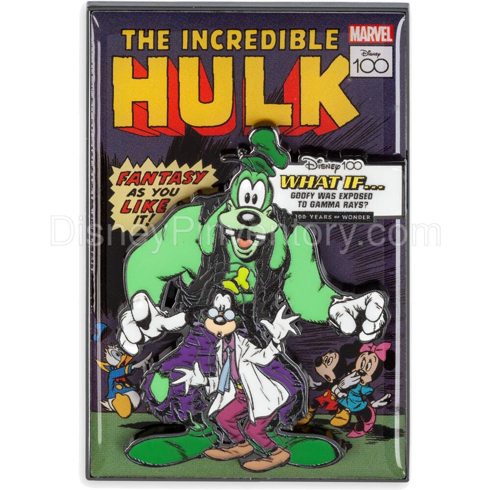 Goofy: The Incredible Hulk Comic Pin - Disney100 - Pin 30389