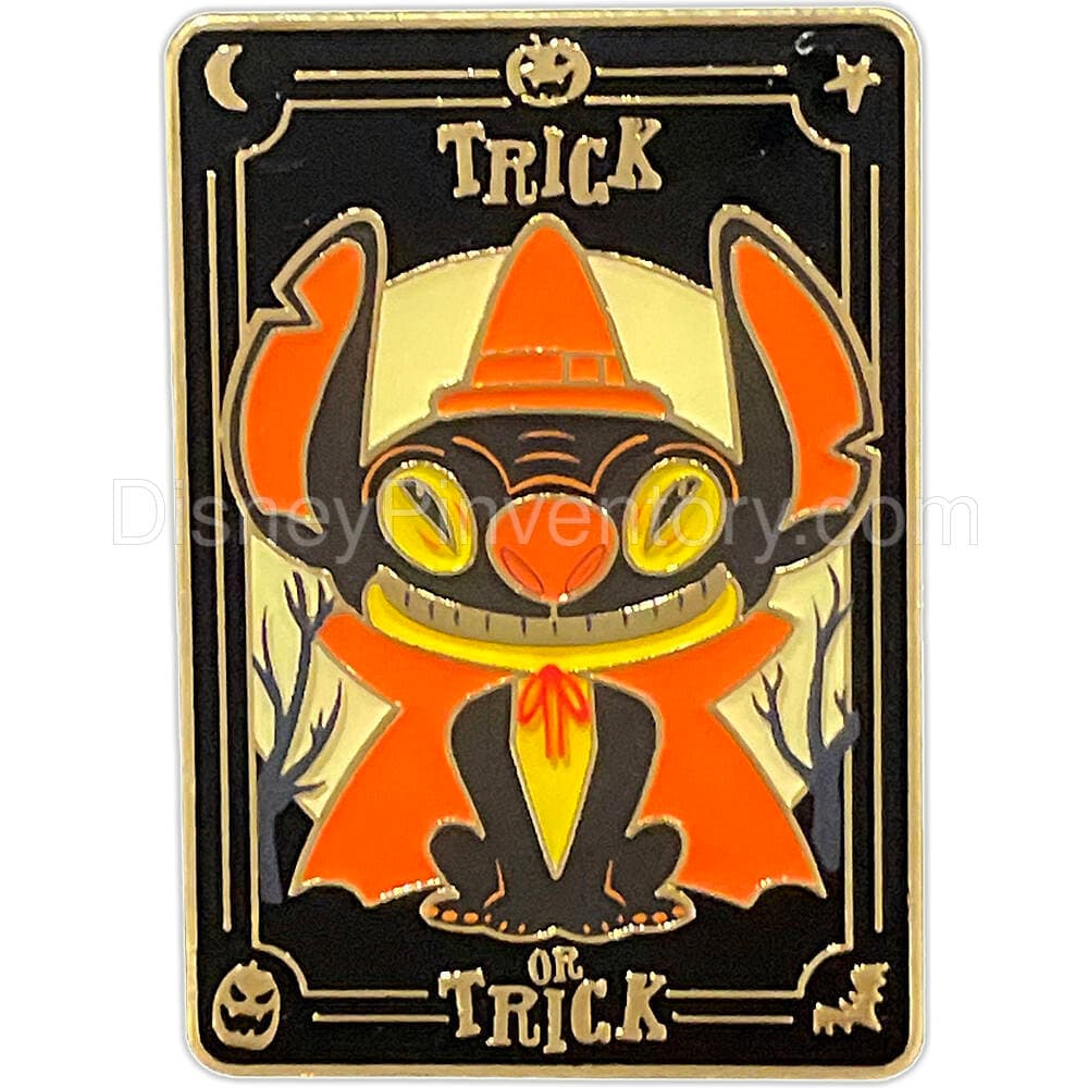 Stitch Trick or Trick Halloween Mystery Pin Set - Stitch Witch/Warlock - Hong Kong Disneyland - Pin 31256