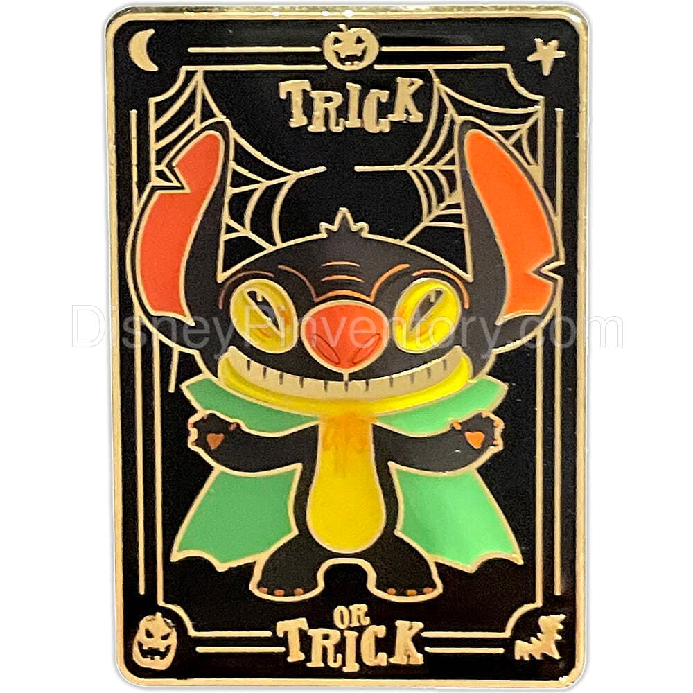 Stitch Trick or Trick Halloween Mystery Pin Set - Stitch Vampire - Hong Kong Disneyland - Pin 31258