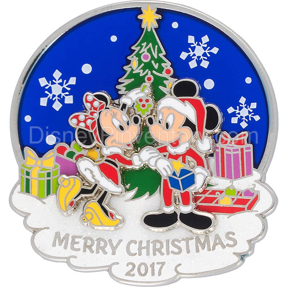 Merry Christmas 2017 Pin - Mickey & Minnie Mouse - Pin 31320