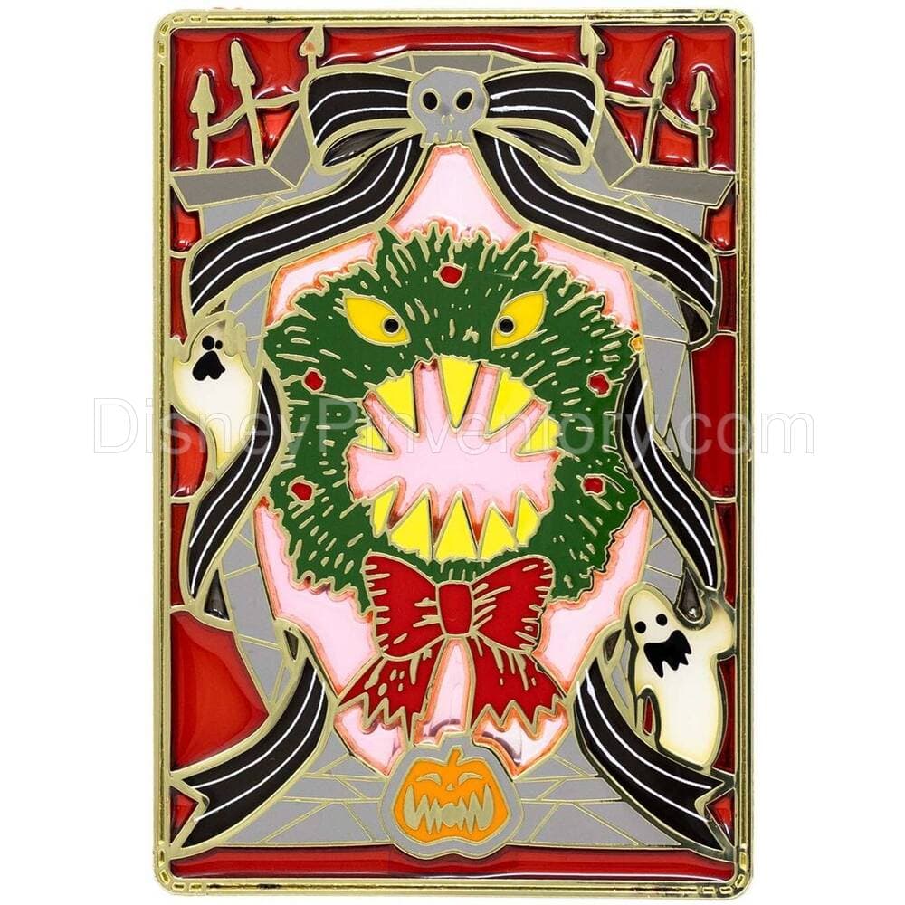 Nightmare Before Christmas Stained Glass Wreath Pin - PALM Exclusive - Pin 31622