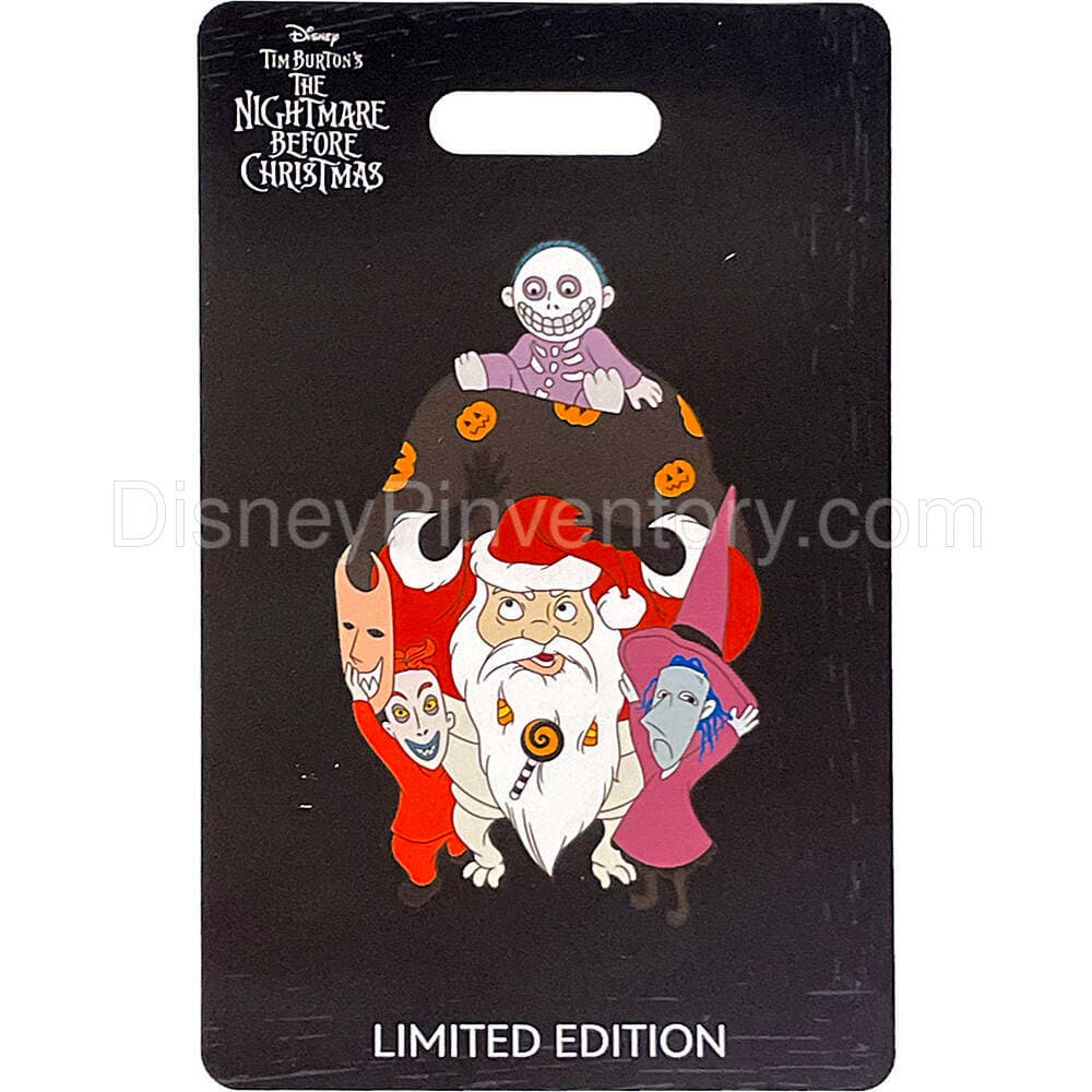 WDI - Nightmare Before Christmas 30th Anniversary Pin - Lock, Shock, Barrel & Santa Claus - Pin 31782