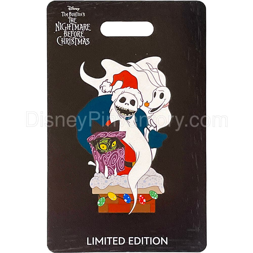 WDI - Nightmare Before Christmas 30th Anniversary Pin - Santa Jack & Zero - Pin 31783
