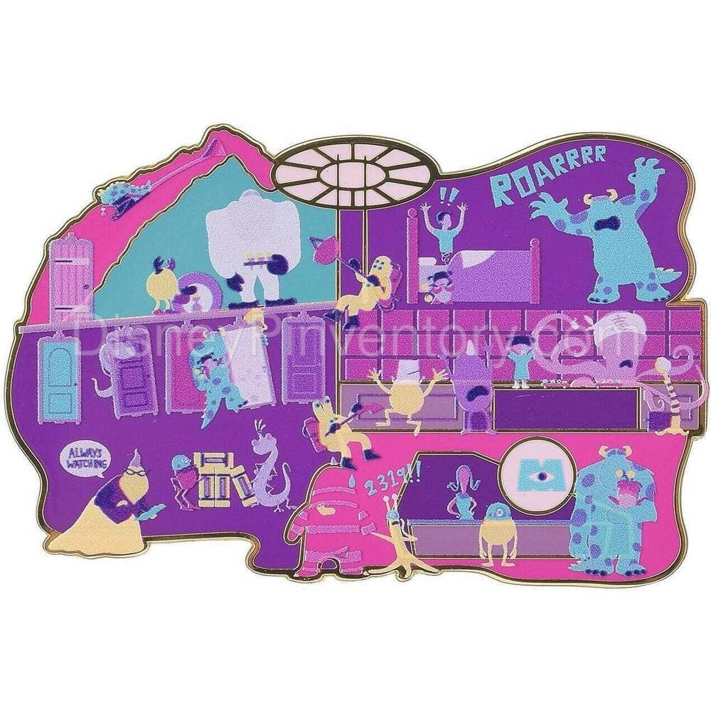 Disney Pixar Monsters, Inc. Scenic Collage Pin - BoxLunch Exclusive - Pin 31827