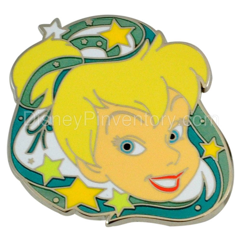 Tinker Bell Lanyard Medal and Pin Set - Tinker Bell Head Pin - Pin 31858