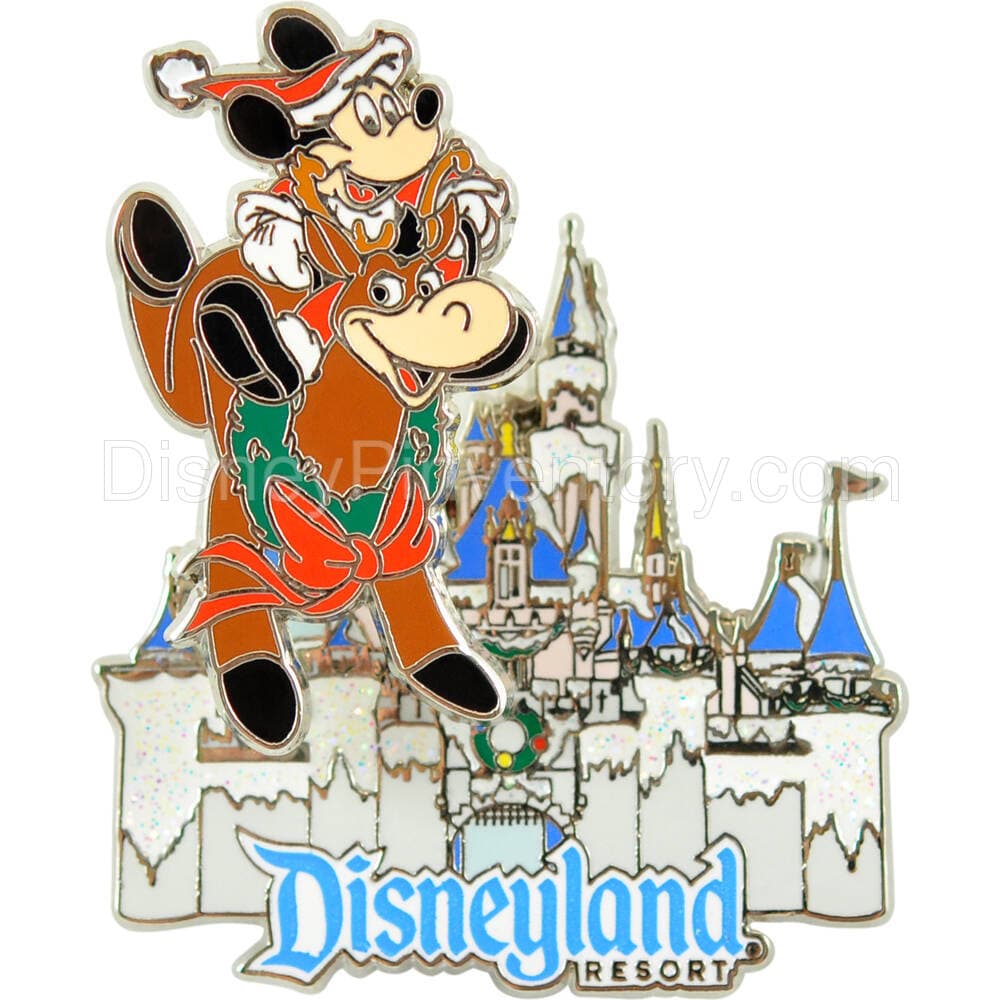 Mickey and Reindeer with Sleeping Beauty Castle - Pin 31860