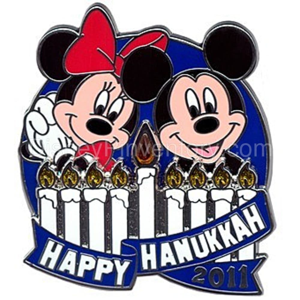 Happy Hanukkah 2011 - Mickey and Minnie Mouse - Pin 31892