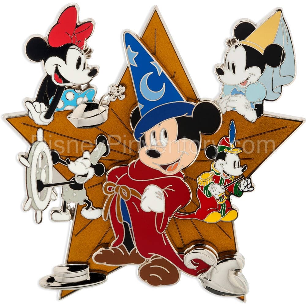 Mickey Mouse and Minnie Mouse 95th Anniversary Jumbo Pin - Pin 32304