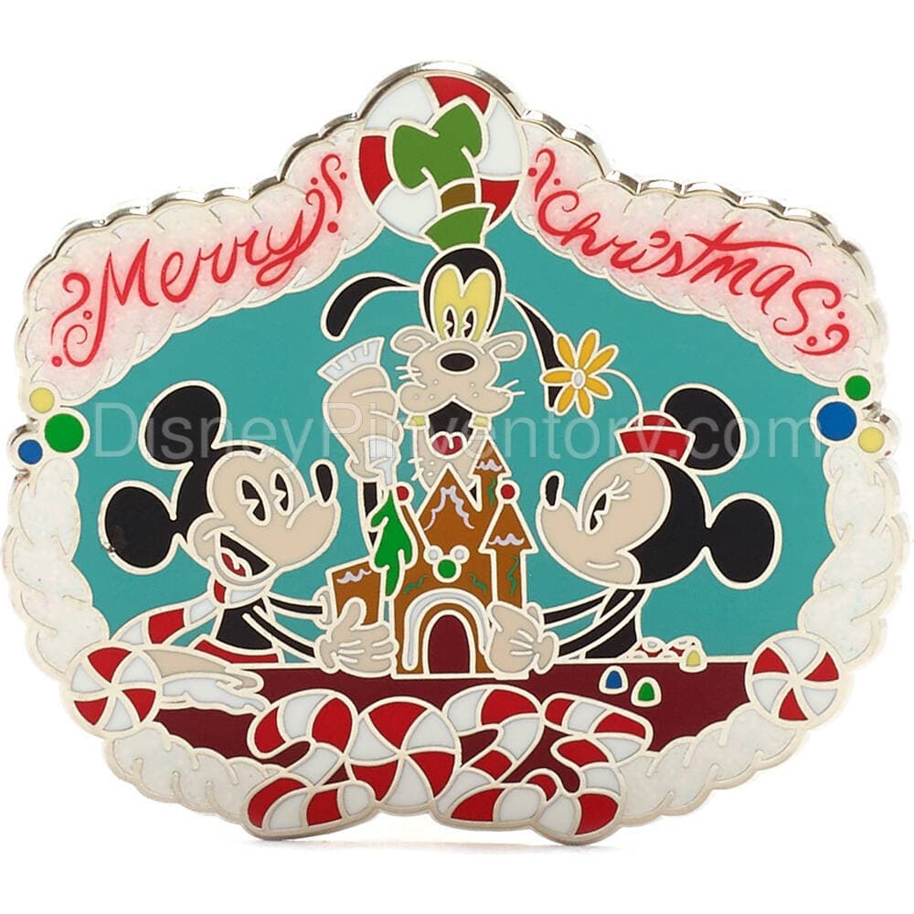 Mickey, Minnie and Goofy Merry Christmas Pin - Pin 32367