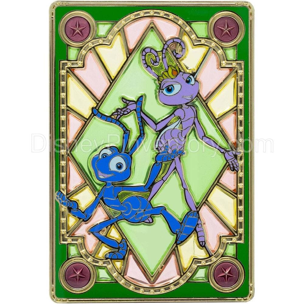 Disney Pixar Stained Glass Series A Bugs Life Flik & Princess Atta Pin - PALM Exclusive - Pin 32613