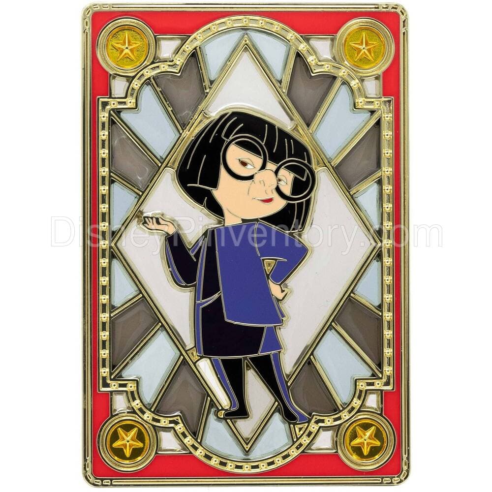 Disney Pixar Stained Glass Series The Incredibles Edna Mode Pin - PALM Exclusive - Pin 32618