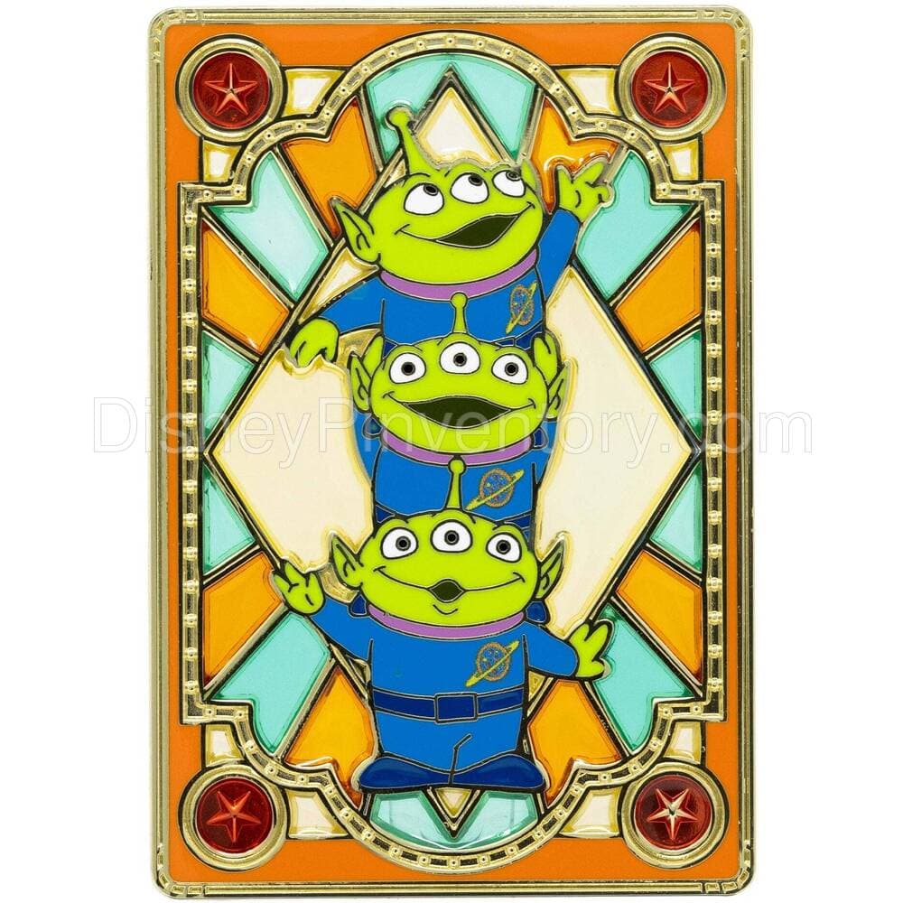Disney Pixar Stained Glass Series Toy Story Aliens Pin - PALM Exclusive - Pin 32619