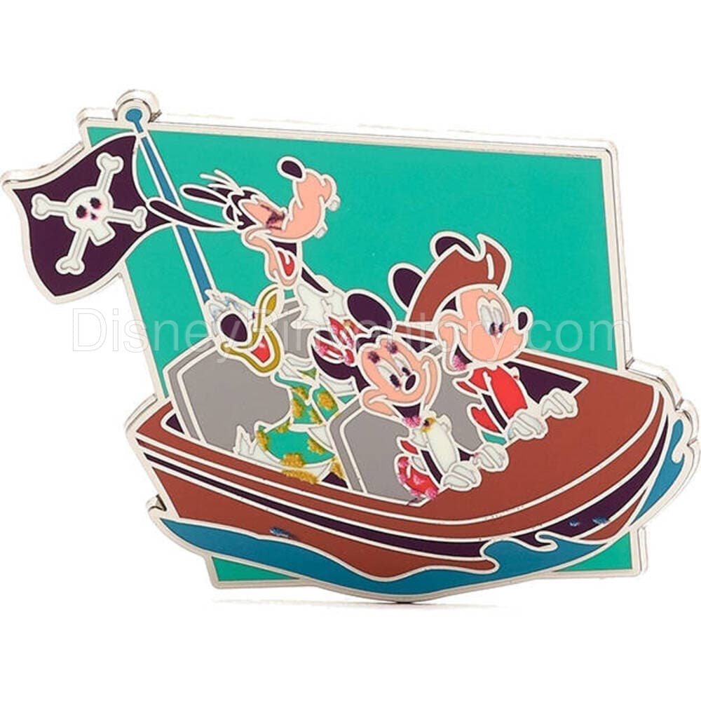 Mickey Mouse and Friends "Play in the Park" Mystery Pin Set - Mickey, Minnie & Goofy on Pirates of the Caribbean - Pin 32728