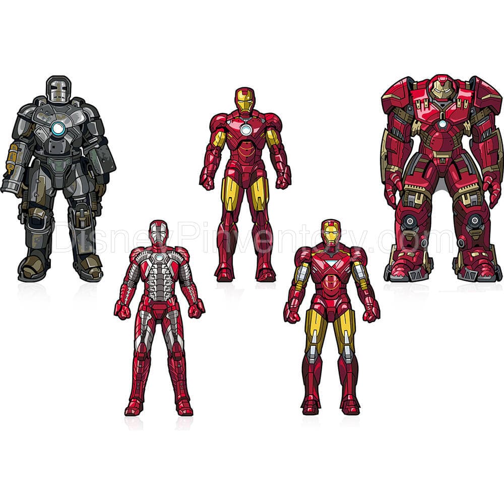 Iron Man: Hall of Armor Deluxe Box Pin Set 2024 Edition - FiGPiN - Pin 32900