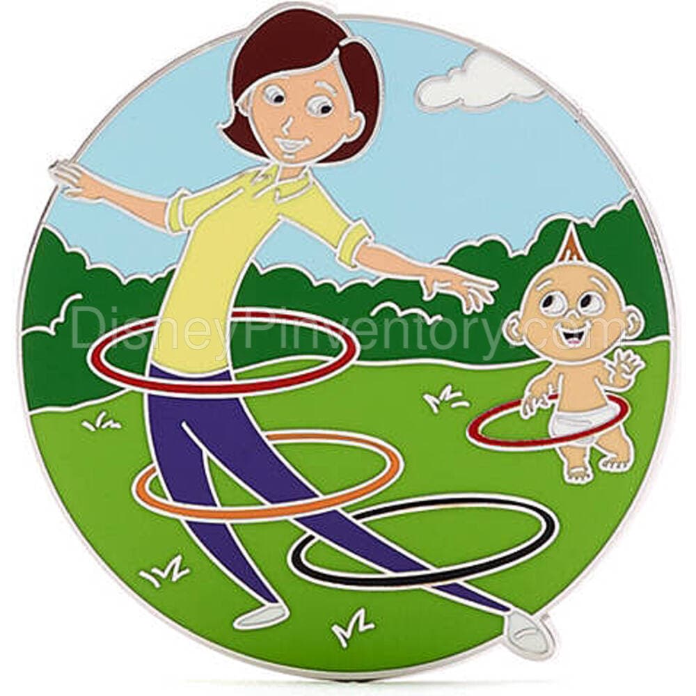 Pixar in the Park Mystery Pin Set - Jack-Jack and Mrs. Incredible - The Incredibles - Pin 33175
