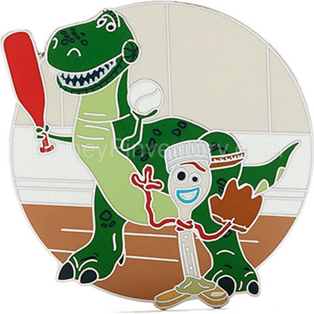 Pixar in the Park Mystery Pin Set - Rex & Forky - Toy Story - Pin 33179