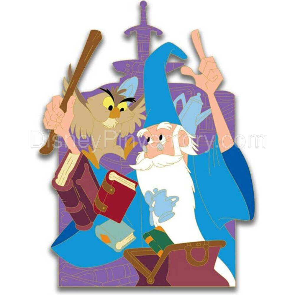 The Sword in the Stone 60th Anniversary - Merlin & Archimedes - Pin 33720