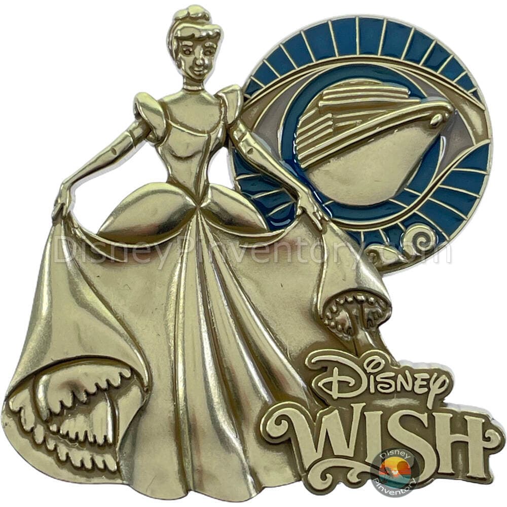 Disney Cruise Line - Disney Wish Cinderella Bronze Statue Pin - Pin 33859