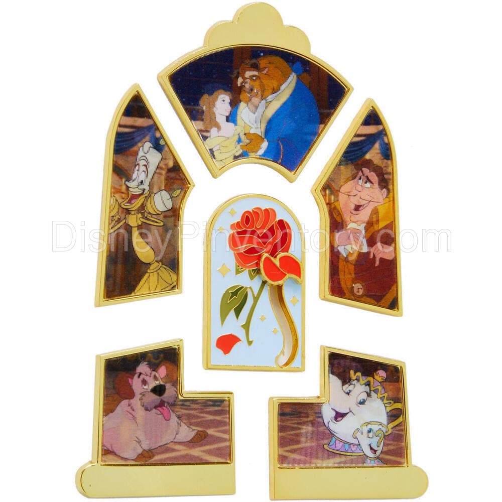 Loungefly Disney Beauty and The Beast Lenticular Portraits Blind Box Pin Set - Pin 34156