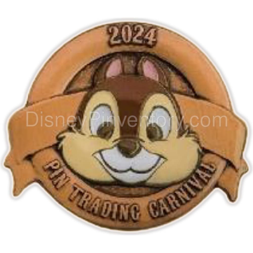 Chip 'n Dale Bronze Pin Set - HKDL Pin Trading Carnival 2024 - Chip Pin Only - Pin 34171
