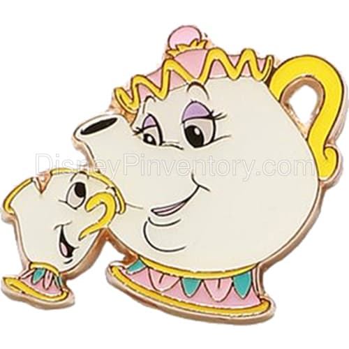 Loungefly Disney Parents with Children Blind Box Pin Set - Chip & Mrs. Potts Pin - BoxLunch Exclusive - Pin 34303
