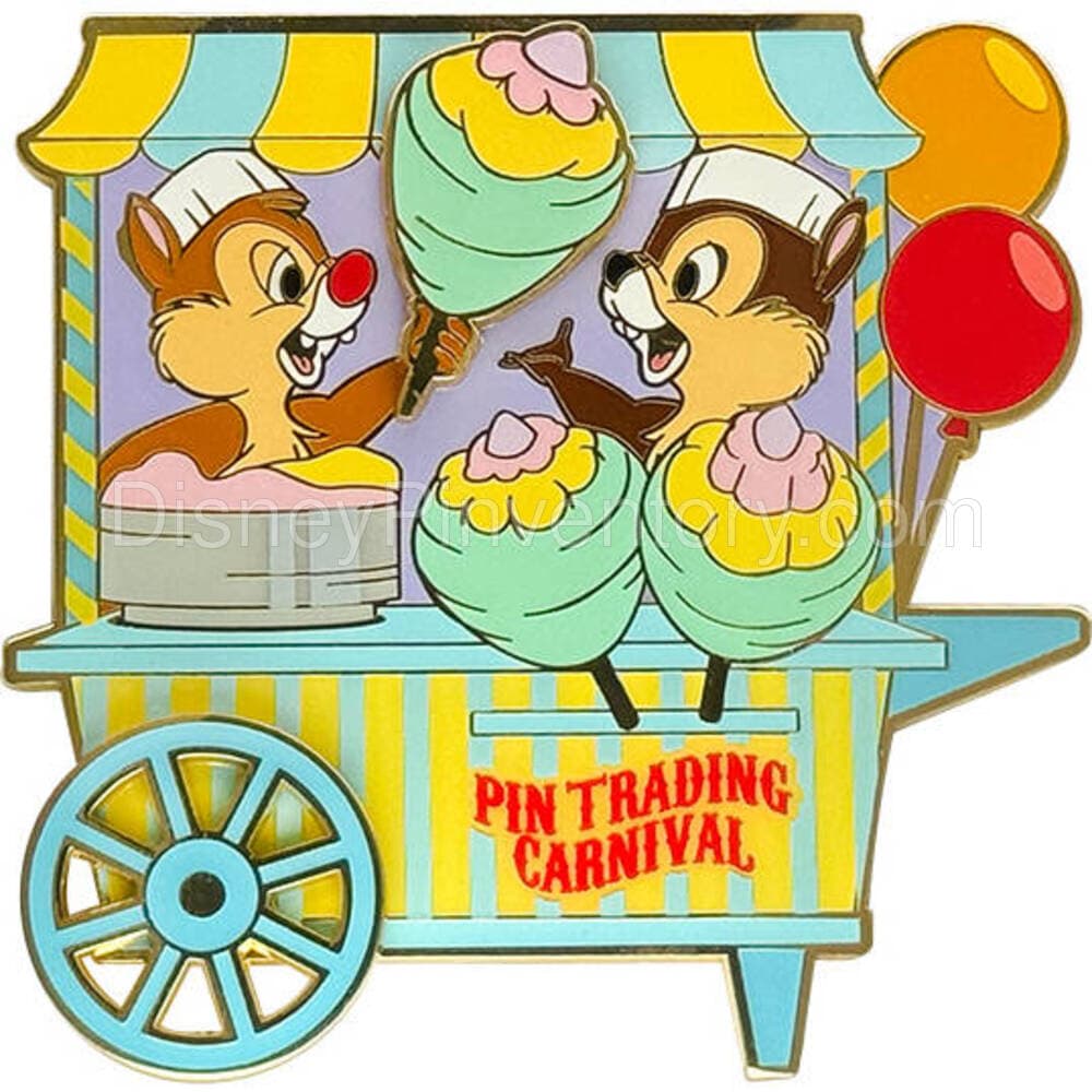 Pin Trading Carnival 2024 Invitation Card with Chip & Dale Pin - Pin 34410
