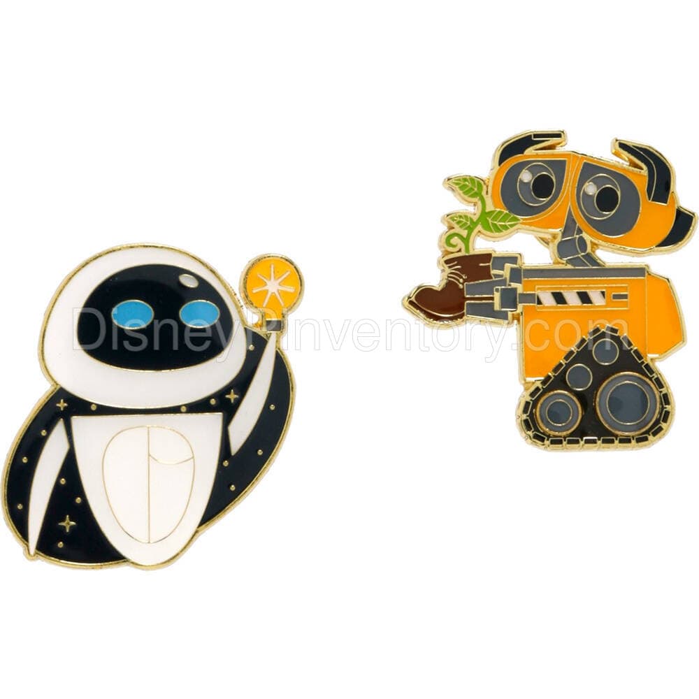 Loungefly Disney Pixar WALL-E and EVE Pin Set - BoxLunch Exclusive - Pin 34459
