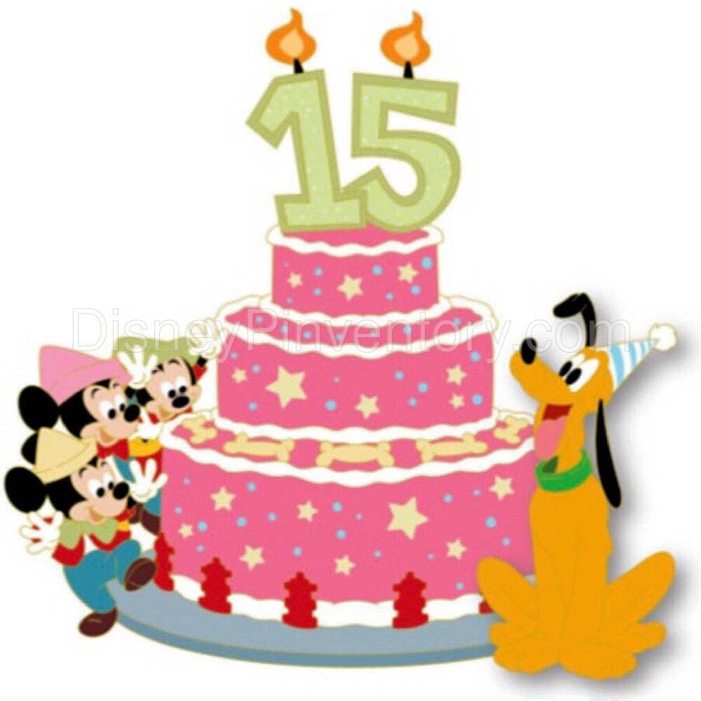 D23 15th Anniversary - Pluto Cake Pin - Pin 34565
