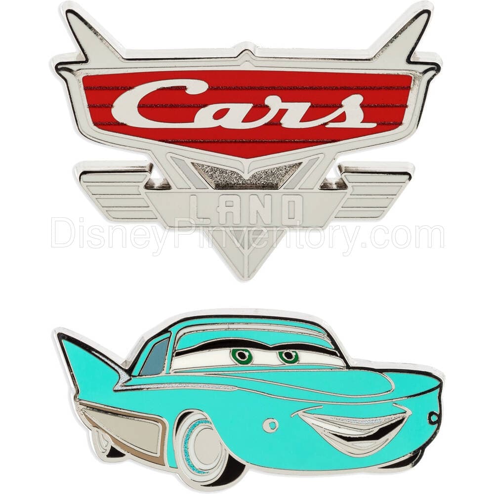 Flo and Cars Land Logo Pin Set - Pin 34697