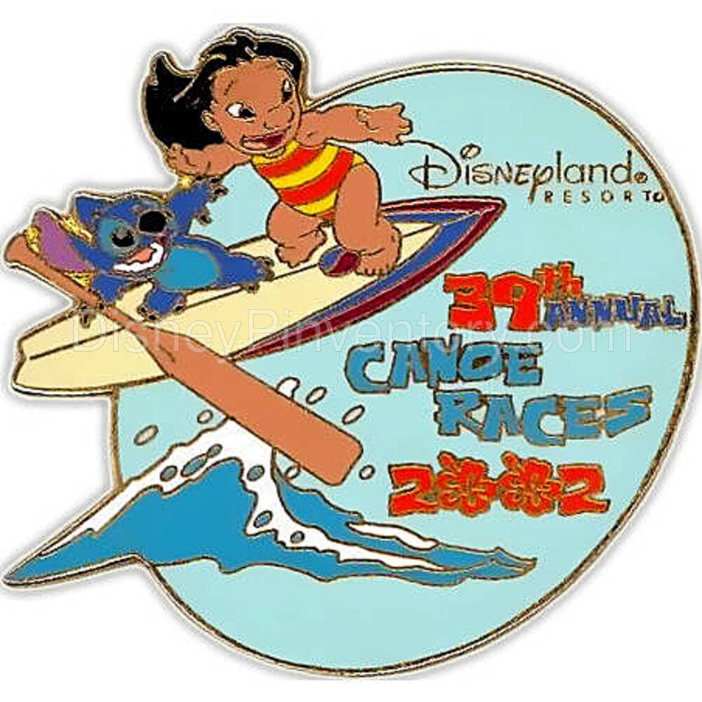 Disneyland Resort Cast Canoe Races - 2002 - Lilo & Stitch - Pin 35720