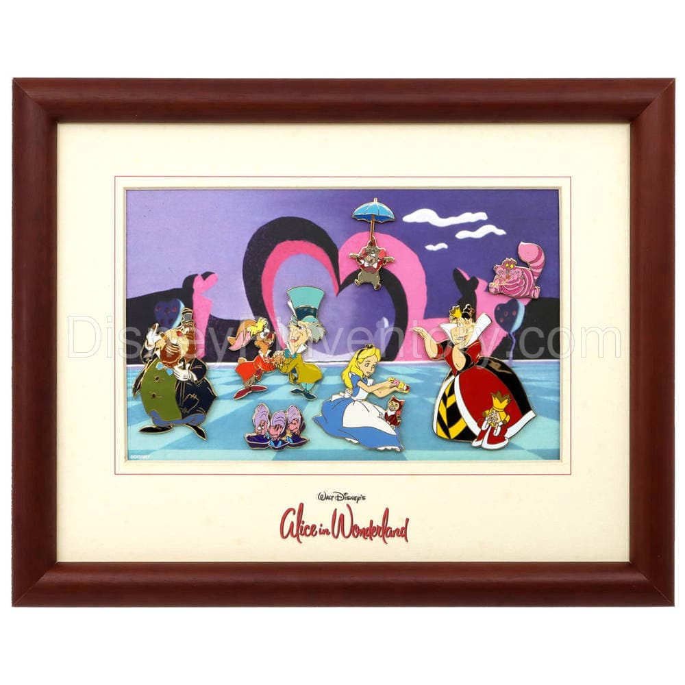 Alice in Wonderland Framed Pin Set - Pin 35727