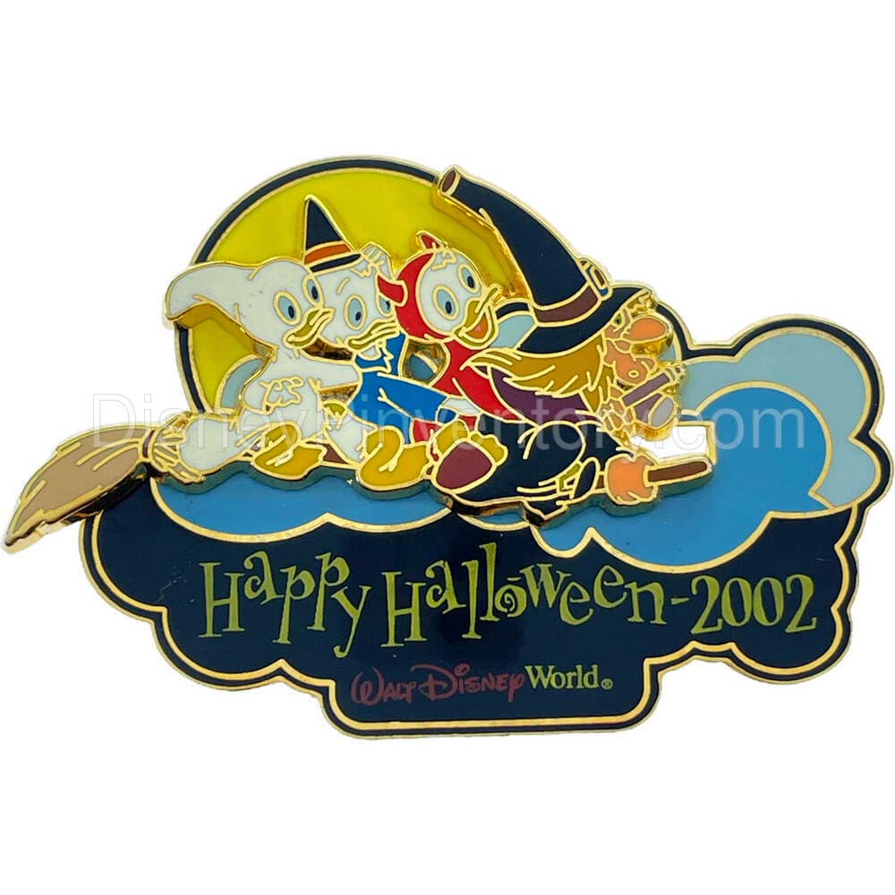 Happy Halloween 2002 - Huey, Dewey, Louie & Witch Hazel Pin - Pin 35729
