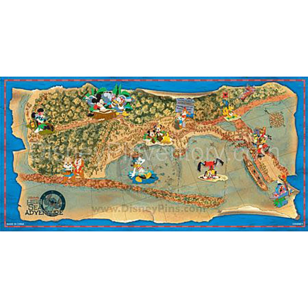 Stitch's High Sea Adventure - Gift Item - Scavenger Hunt Artist Illustration - Pin 3585