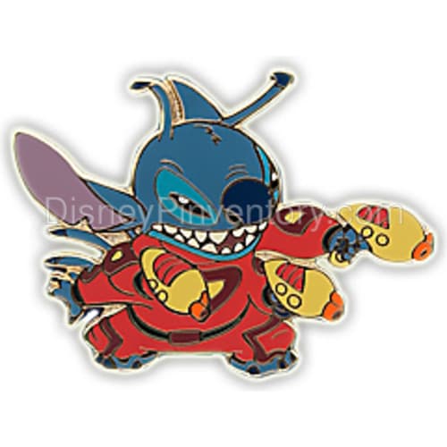 Stitch Naughty and Nice Pin Set - Purple Card - Experiment 626 with Ray Guns - Pin 35879