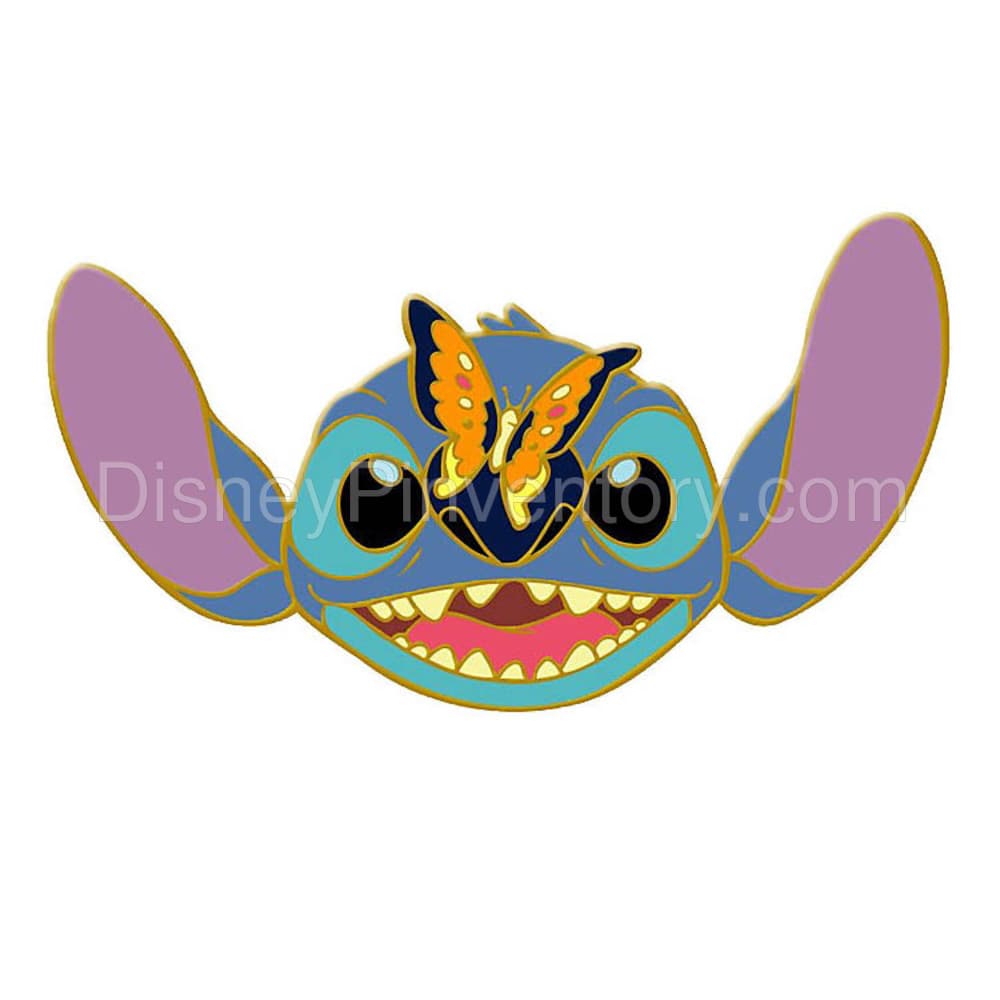 Stitch with Butterfly Nature Pin - Pin 36118