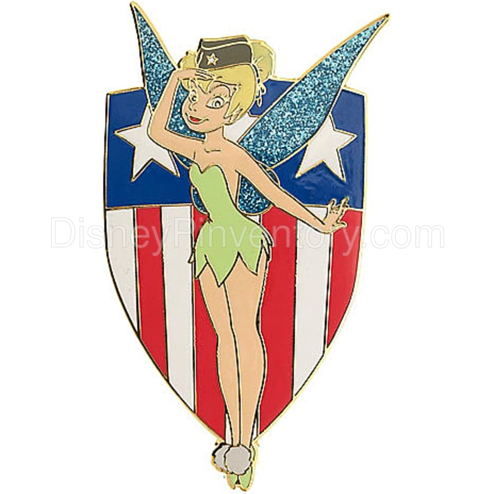 Disney Auctions - Tinker Bell Patriotic Salute Jumbo Pin - Pin 36157