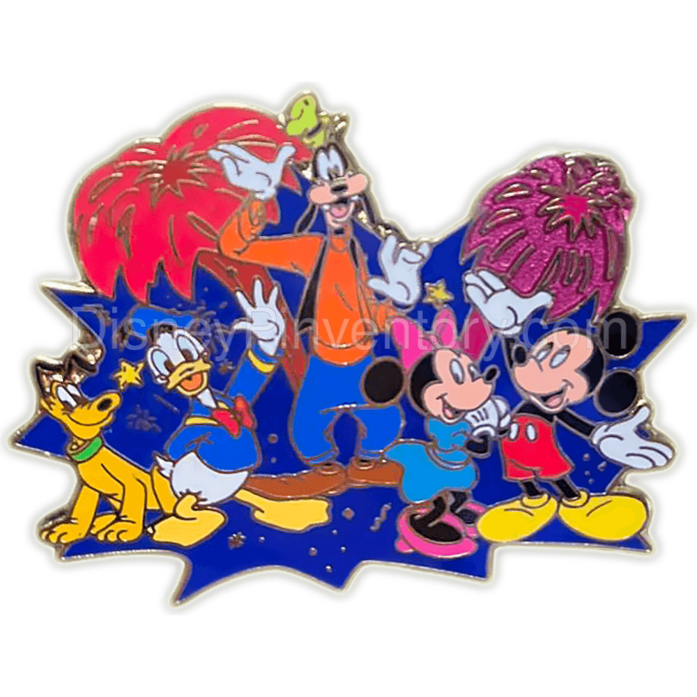 Disney Mall - Mickey & Friends Fireworks Pin - Pin 36159