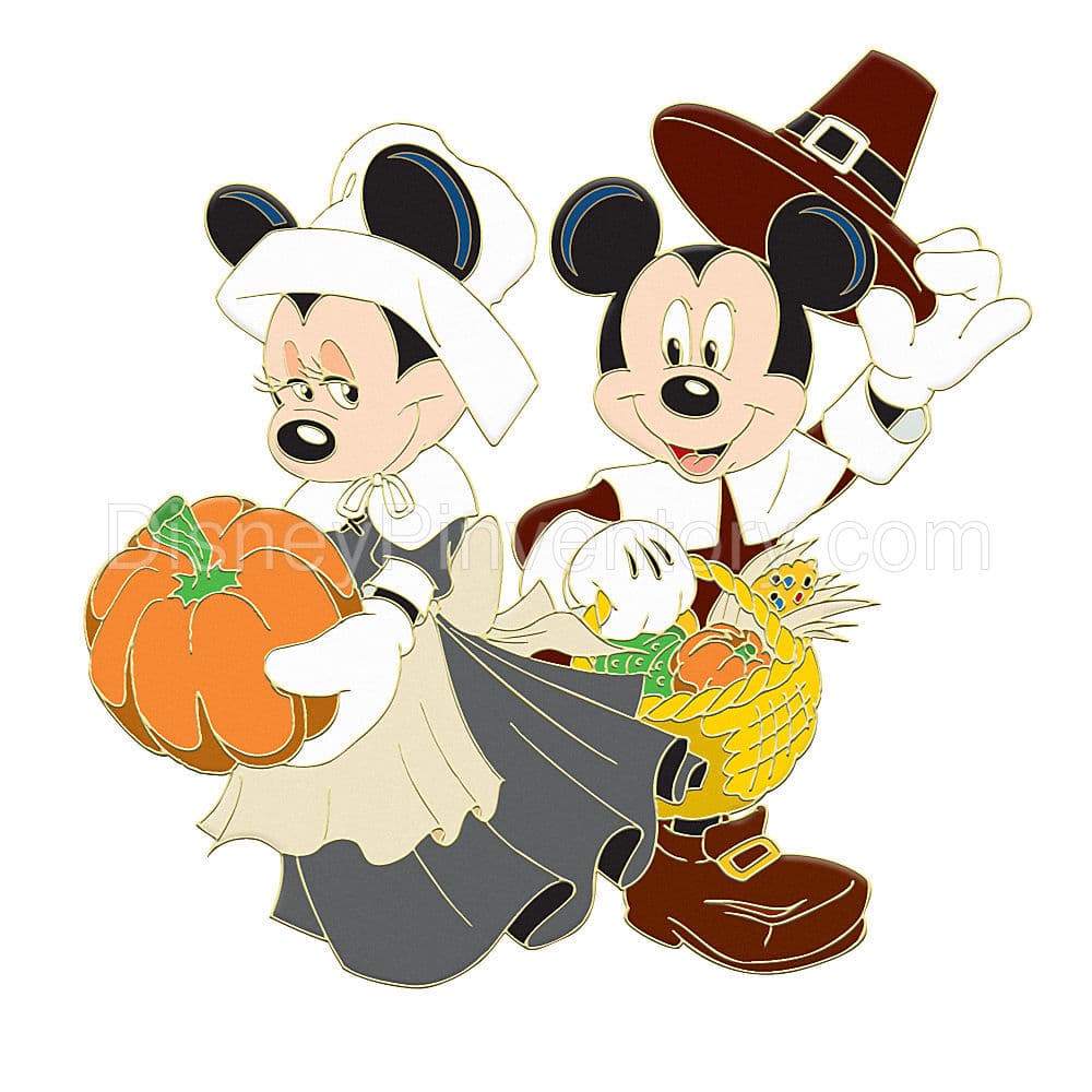 Mickey & Minnie Mouse Thanksgiving Pin - Pin 36249