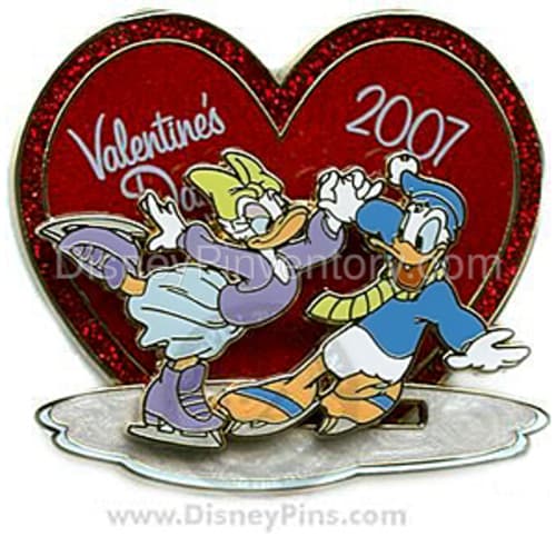 Valentine's Day 2007 - Donald & Daisy Duck - World of Disney New York City - Pin 36304