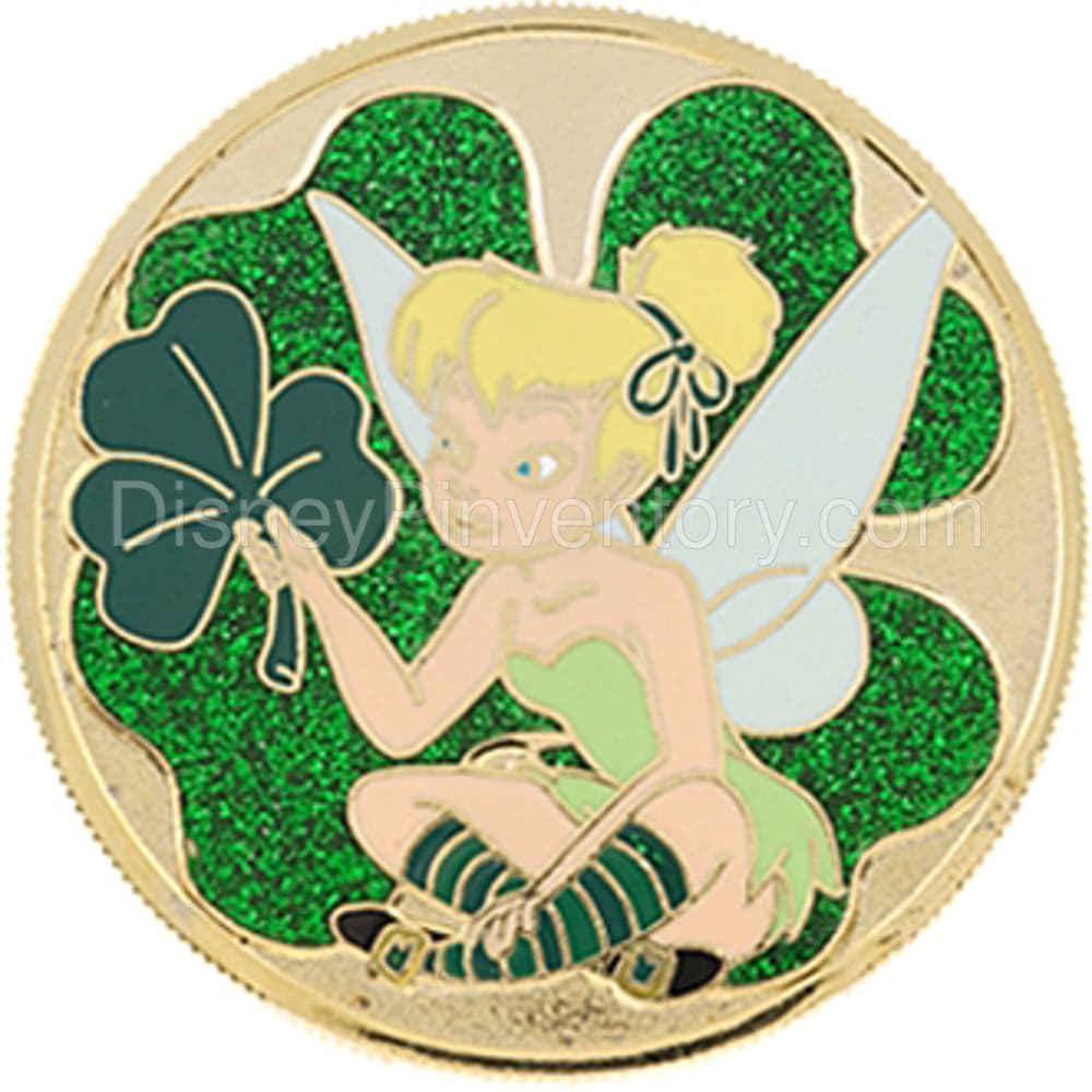 St. Patrick's Day Mystery Gold Coin Pin Series Set - Tinker Bell - Pin 36361