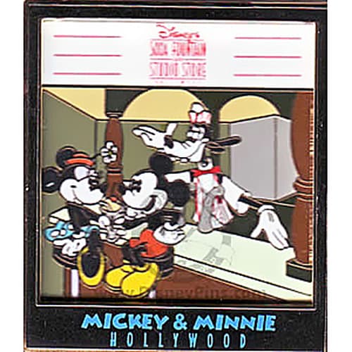 Disney's Soda Fountain and Studio Store - Mickey and Minnie Hollywood Pin - Pin 36427
