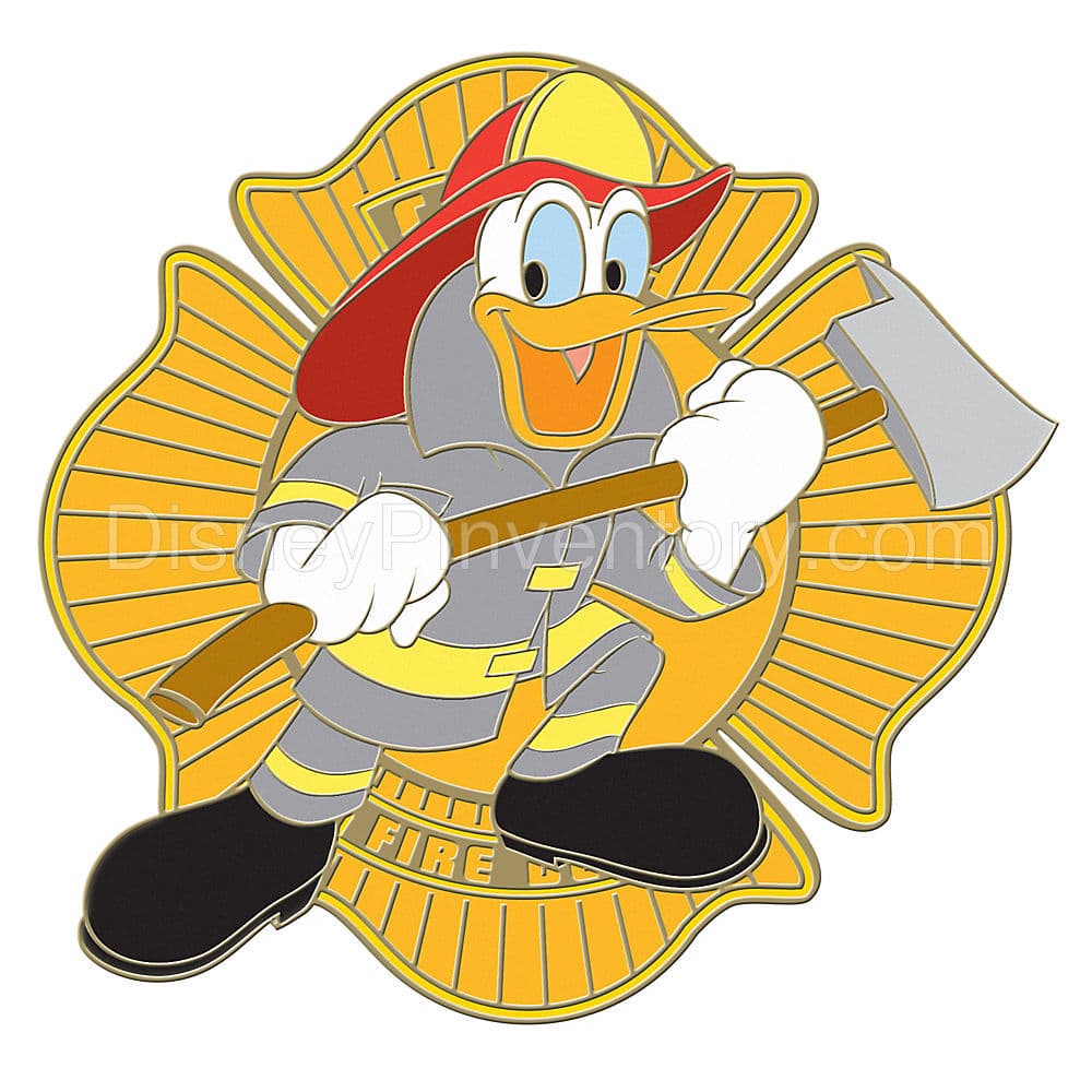 Donald Duck Firefighter Labor Day 2007 Series Pin - Pin 36582