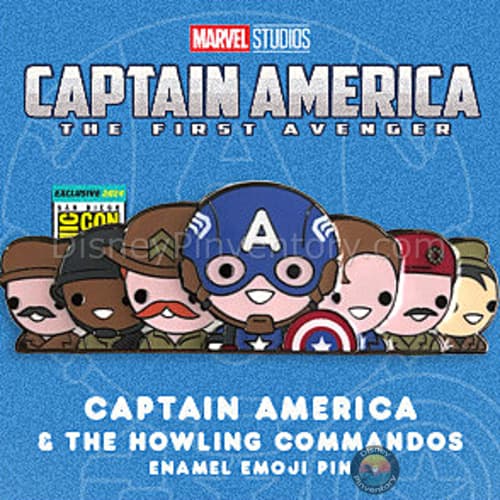 Captain America & The Howling Commandos Emoji Pin - SDCC 2024 - Pin 36826