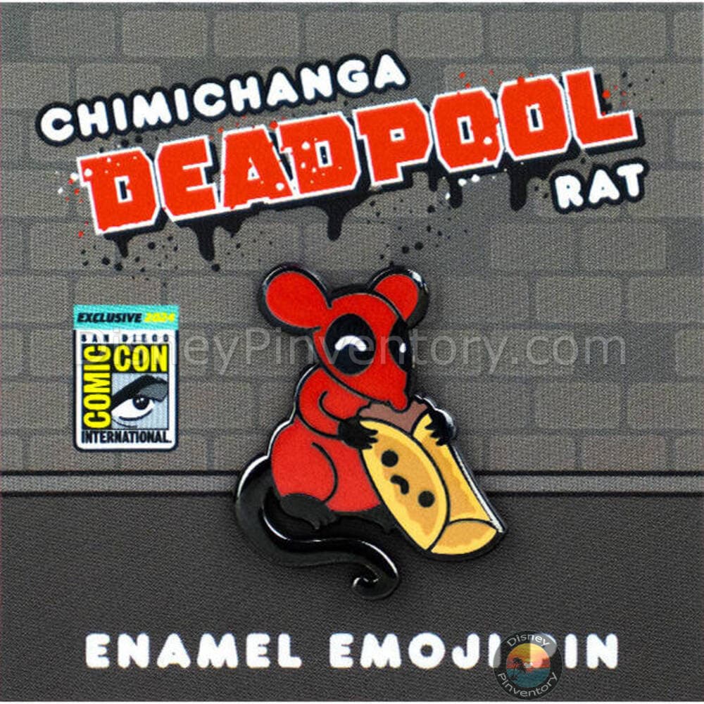 Chimichanga Deadpool Rat Emoji Pin - SDCC 2024 - Pin 36827