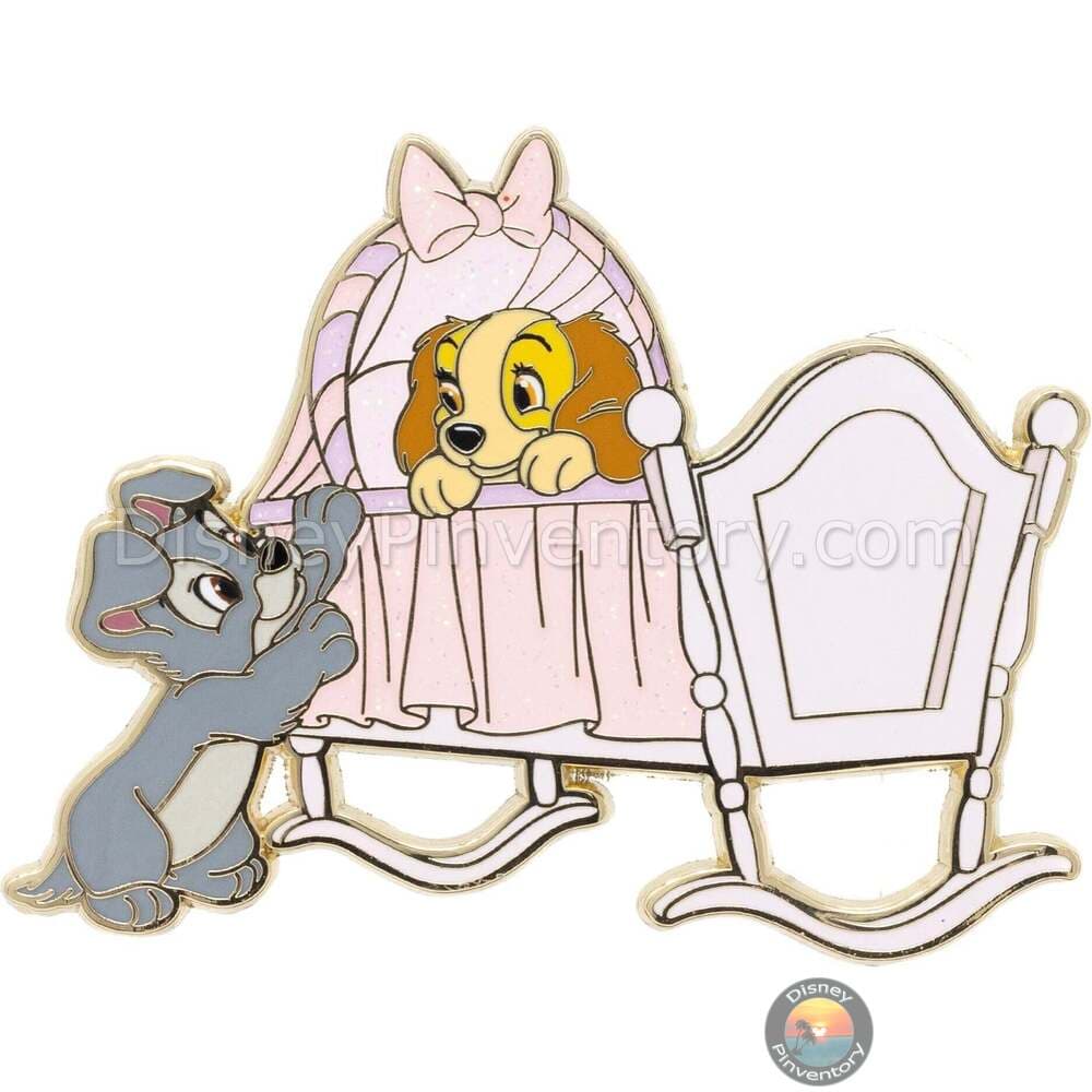 Disney Lady and the Tramp Puppy Love Crib Special Edition Pin - PALM Exclusive - Pin 36875