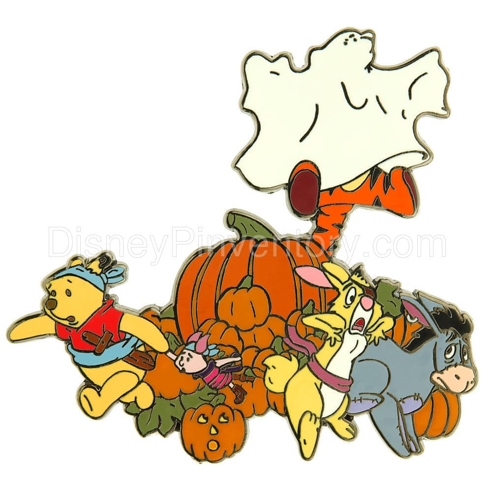 Pooh & Pals Haunted Halloween Jumbo Pin - Pin 37146