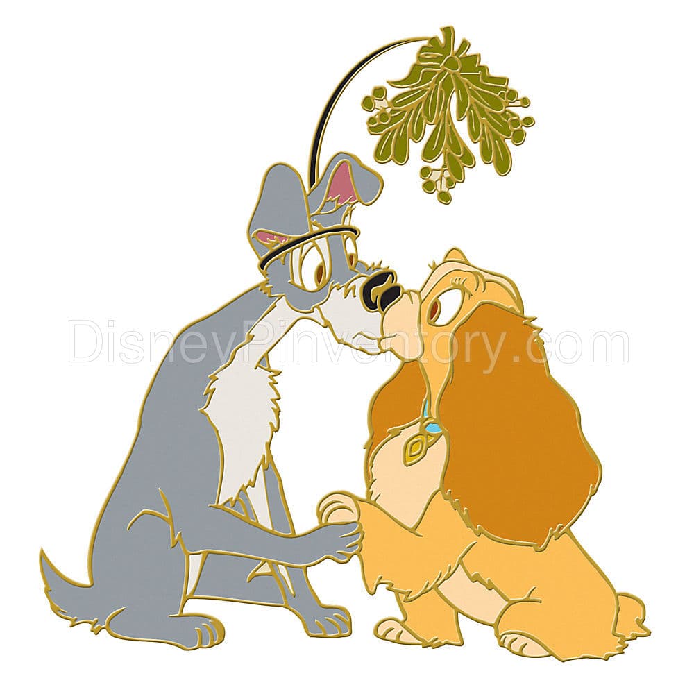Lady & Tramp Mistletoe Series Pin - Pin 37258